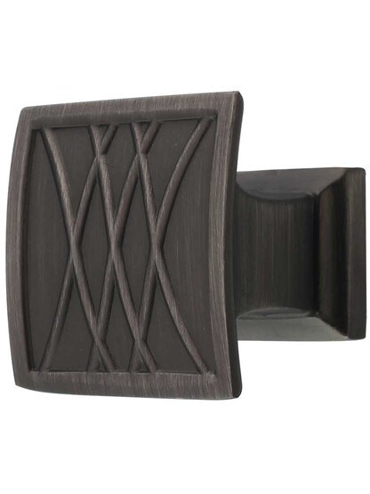 Aberdeen Cabinet Knob - 1 1/4 inch x 1 3/16 inch in Brushed Pewter.